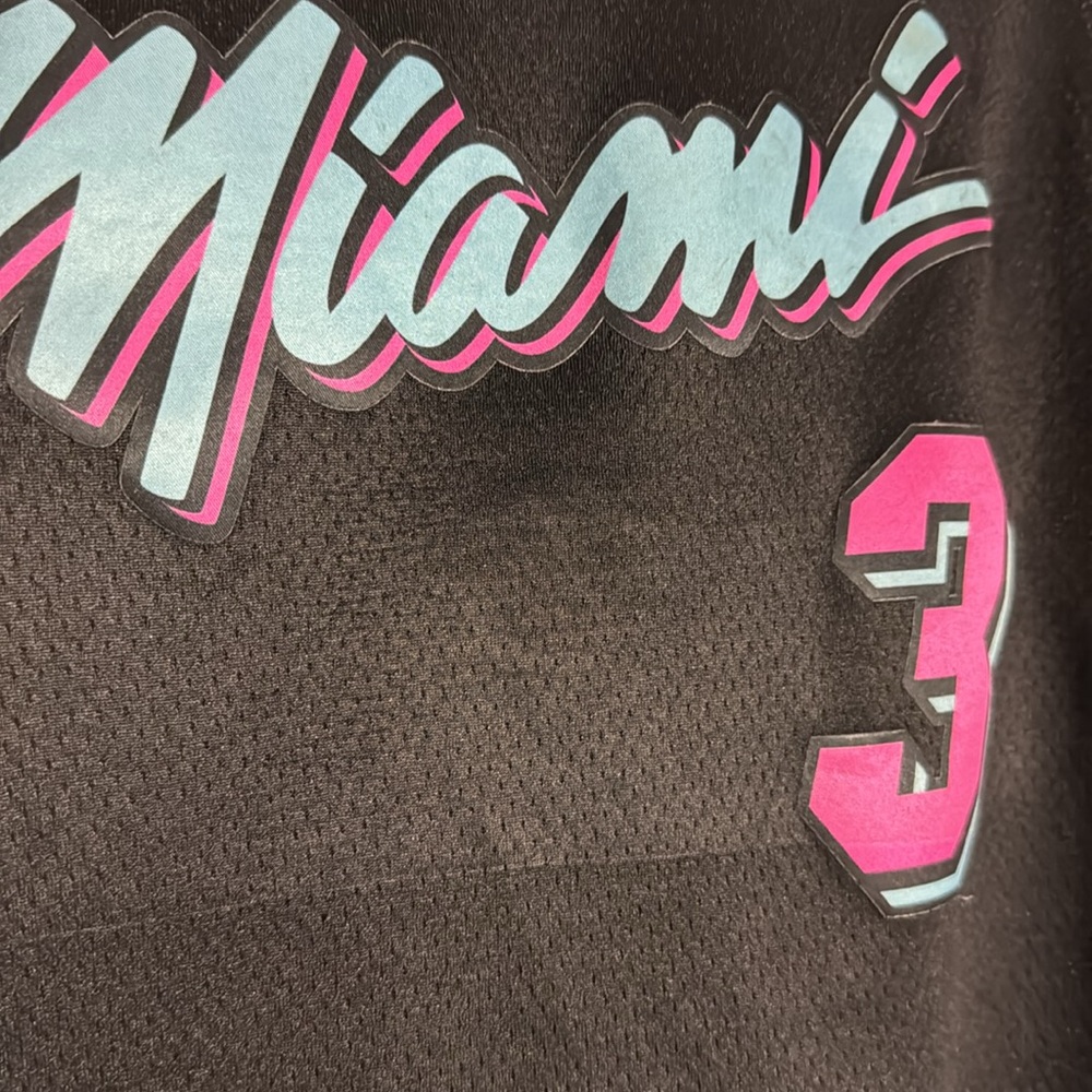 Dwyane Wade Nike Miami Heat Vice City Swingman NBA Jersey Size XXL 56 - Picture 3 of 10